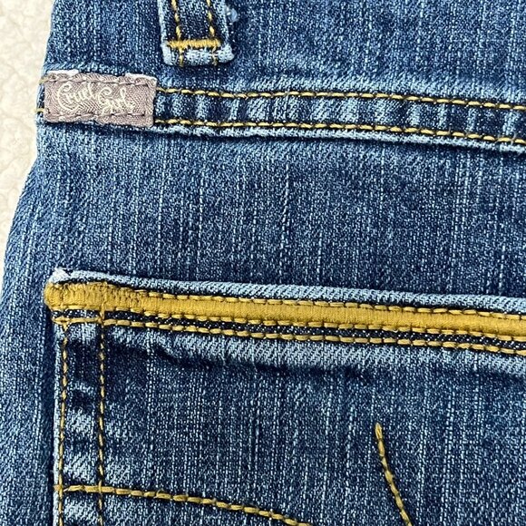 Cruel Girl Dekota Womens Relaxed Bootcut Jeans Sz 1 Reg High-Rise Stretch Denim - Picture 6 of 9